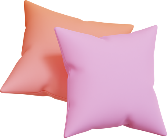 Furniture Pillow Icon, 3d Illustration